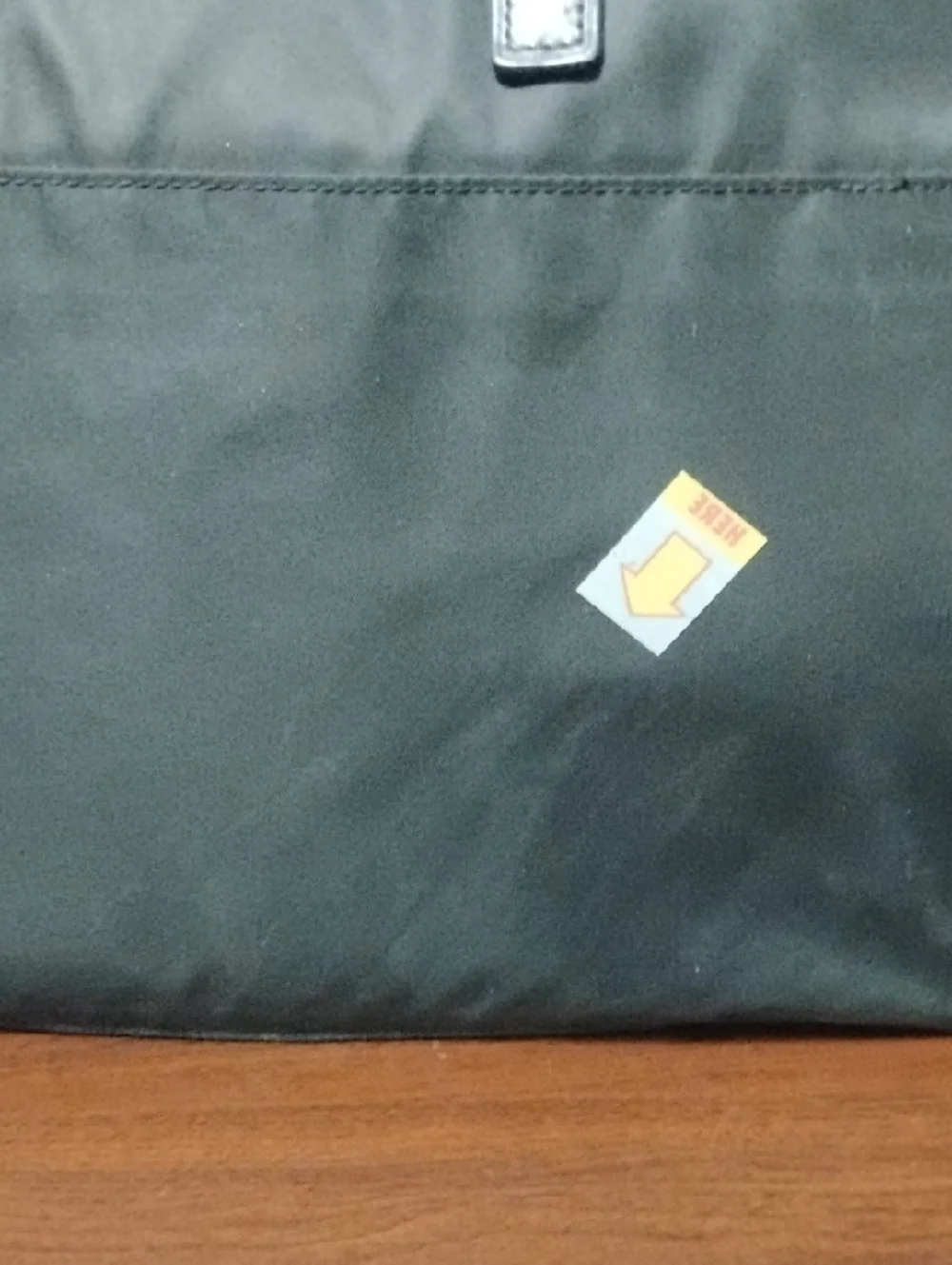 TUMI Black Ballistic Nylon Slim Laptop Briefcase with Leather Trim